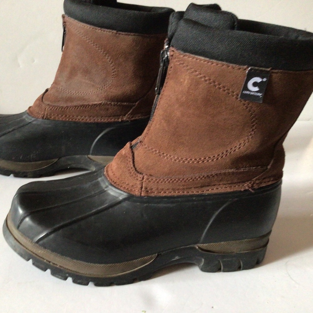 Comfortemp Brown Suede and Rubber Boots